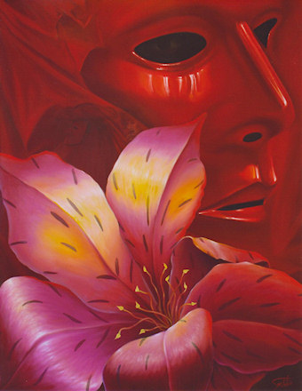 Red Mask, from Sambataro's new Floral Expressions series