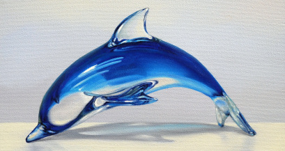 Dolphin from Reflections, from the Shadow Box Series by Sambataro