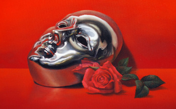 Mask & Rose, from the Shadow Box Series by Sambataro