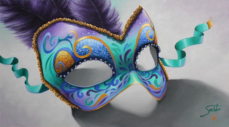 Sambataro's latest Mask painting in the series